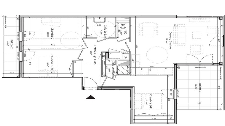 Ma-Cabane - Vente Appartement TASSIN-LA-DEMI-LUNE, 81 m²