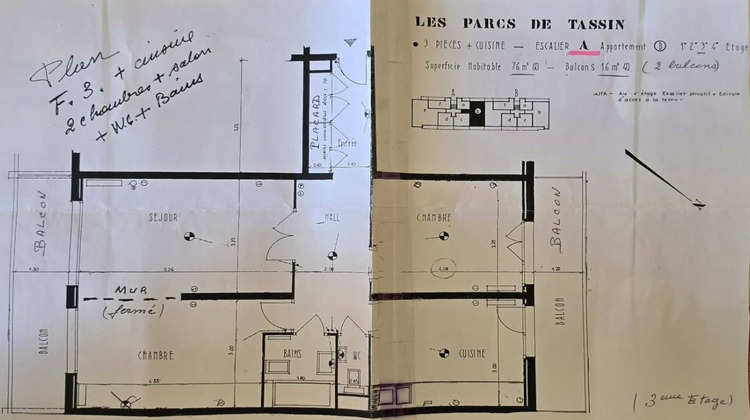 Ma-Cabane - Vente Appartement TASSIN-LA-DEMI-LUNE, 76 m²