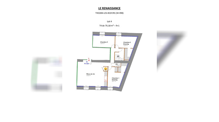 Ma-Cabane - Vente Appartement Thezan-les-Beziers, 79 m²