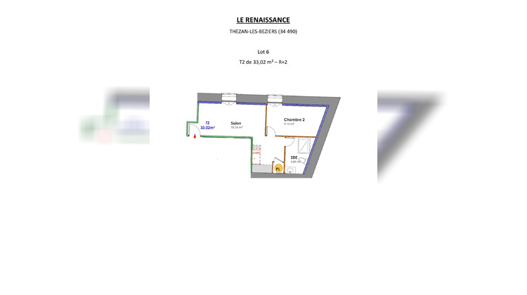 Ma-Cabane - Vente Appartement Thezan-les-Beziers, 33 m²