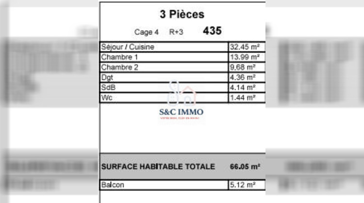 Ma-Cabane - Vente Appartement Thiais, 66 m²