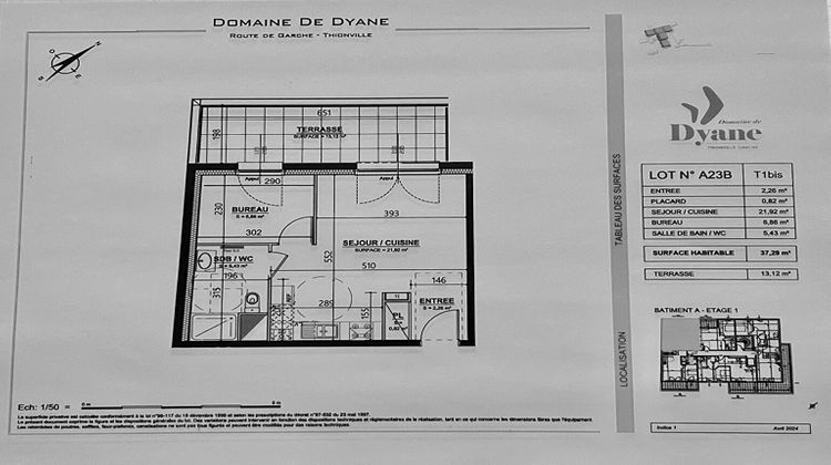 Ma-Cabane - Vente Appartement THIONVILLE, 37 m²