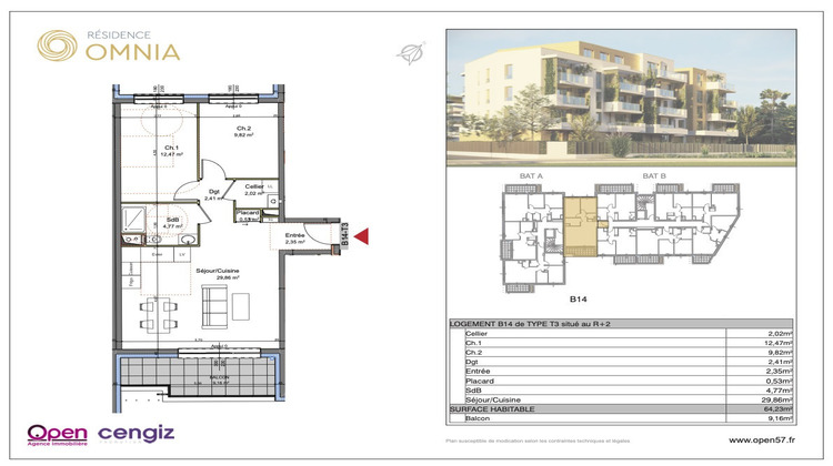 Ma-Cabane - Vente Appartement Thionville, 64 m²