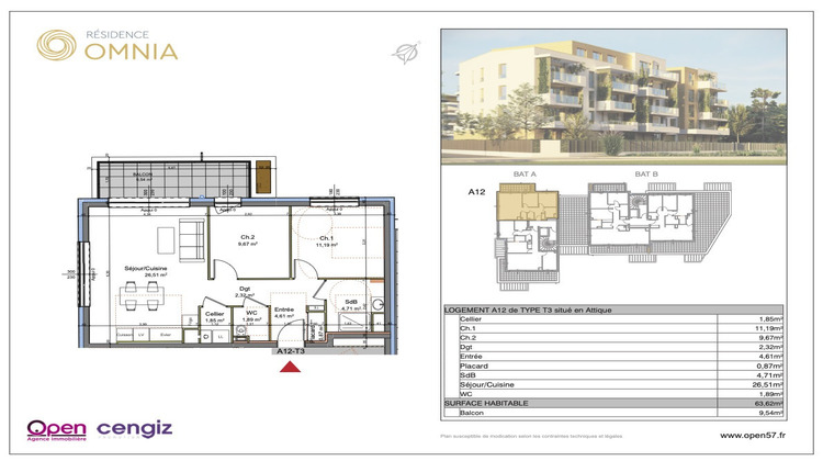 Ma-Cabane - Vente Appartement Thionville, 63 m²