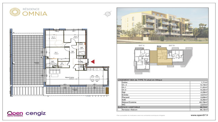 Ma-Cabane - Vente Appartement Thionville, 96 m²