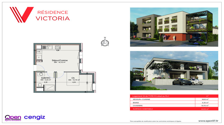 Ma-Cabane - Vente Appartement Thionville, 34 m²