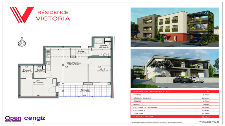 Ma-Cabane - Vente Appartement Thionville, 63 m²