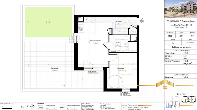 Ma-Cabane - Vente Appartement Thionville, 39 m²