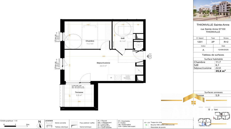 Ma-Cabane - Vente Appartement Thionville, 39 m²