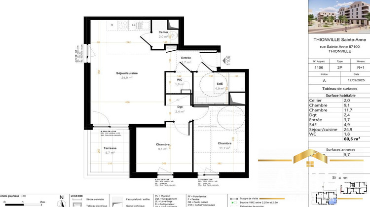 Ma-Cabane - Vente Appartement Thionville, 59 m²