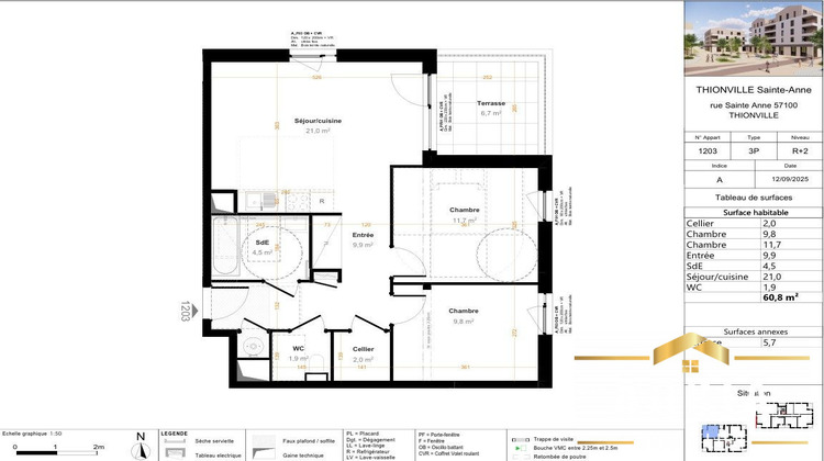 Ma-Cabane - Vente Appartement Thionville, 59 m²