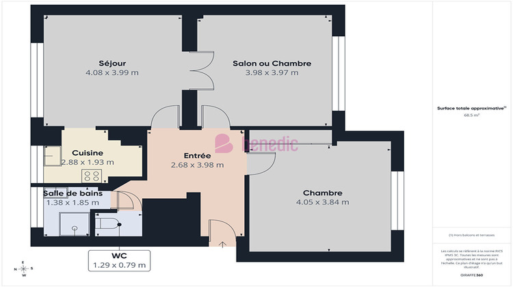 Ma-Cabane - Vente Appartement THIONVILLE, 68 m²