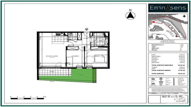 Ma-Cabane - Vente Appartement Thiverval-Grignon, 64 m²