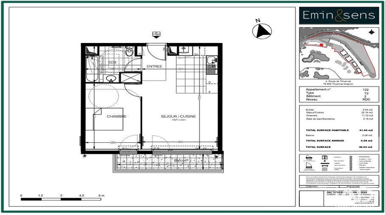 Ma-Cabane - Vente Appartement Thiverval-Grignon, 42 m²