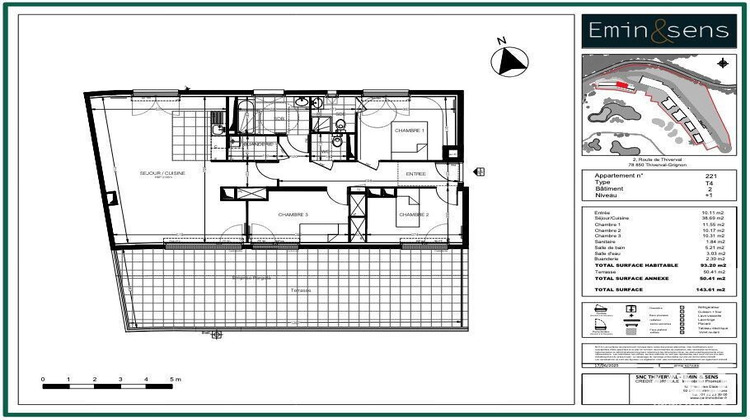 Ma-Cabane - Vente Appartement Thiverval-Grignon, 93 m²