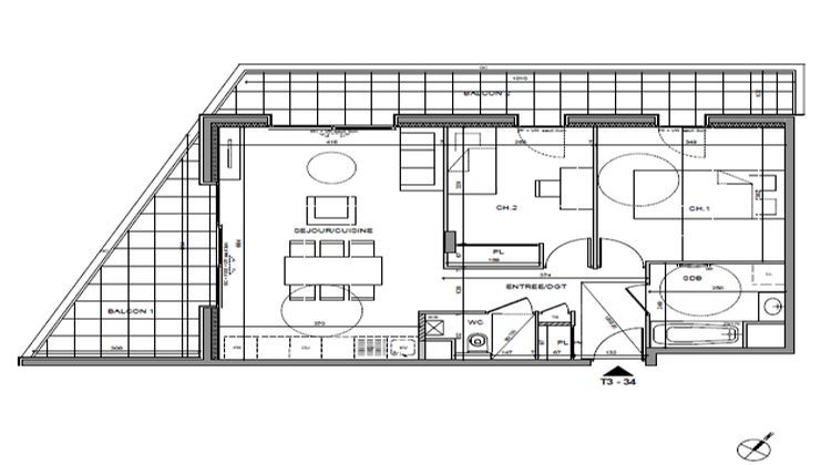 Ma-Cabane - Vente Appartement THONON-LES-BAINS, 65 m²