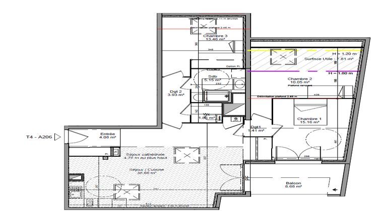 Ma-Cabane - Vente Appartement THONON-LES-BAINS, 93 m²