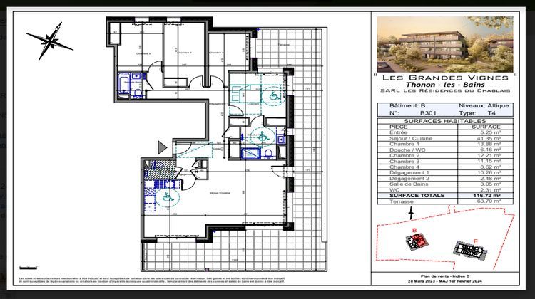 Ma-Cabane - Vente Appartement THONON-LES-BAINS, 116 m²