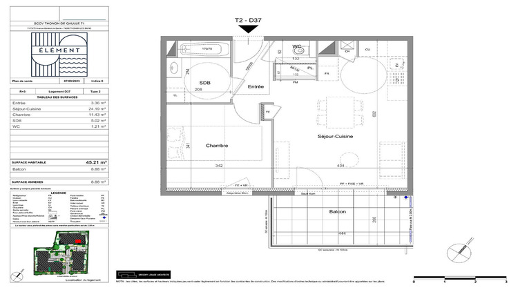 Ma-Cabane - Vente Appartement THONON-LES-BAINS, 45 m²