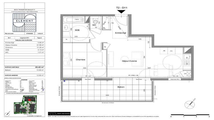 Ma-Cabane - Vente Appartement THONON-LES-BAINS, 45 m²