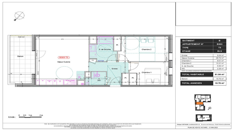 Ma-Cabane - Vente Appartement THONON-LES-BAINS, 61 m²