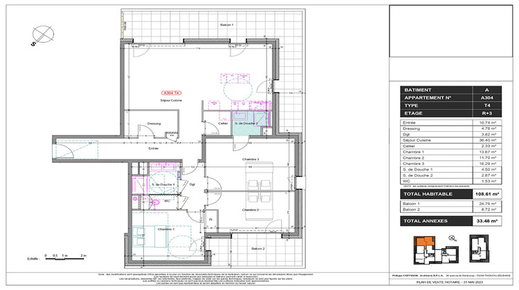 Ma-Cabane - Vente Appartement THONON-LES-BAINS, 108 m²