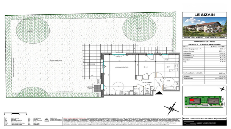 Ma-Cabane - Vente Appartement THONON-LES-BAINS, 64 m²