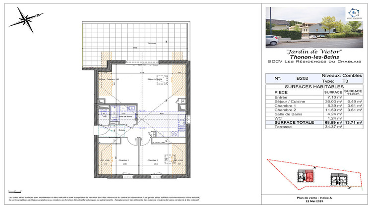 Ma-Cabane - Vente Appartement THONON-LES-BAINS, 68 m²