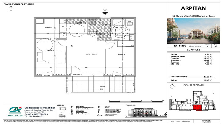 Ma-Cabane - Vente Appartement Thonon-les-Bains, 57 m²