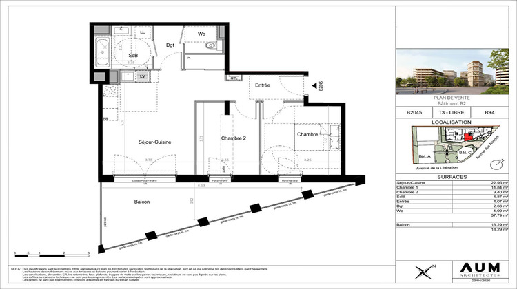 Ma-Cabane - Vente Appartement THONON-LES-BAINS, 57 m²