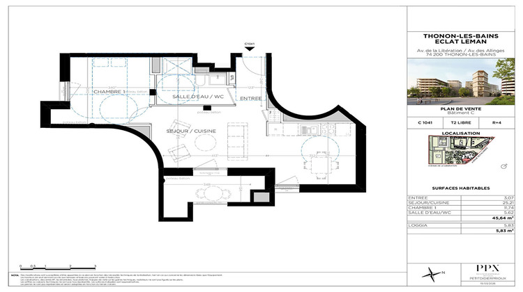 Ma-Cabane - Vente Appartement THONON-LES-BAINS, 45 m²