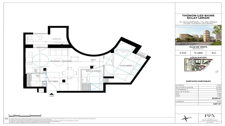Ma-Cabane - Vente Appartement THONON-LES-BAINS, 43 m²