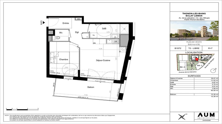 Ma-Cabane - Vente Appartement THONON-LES-BAINS, 45 m²