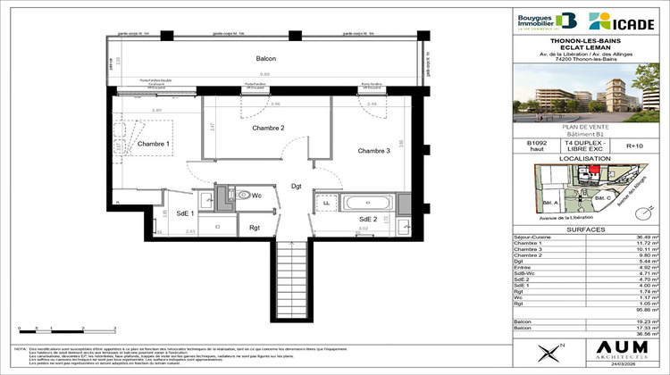 Ma-Cabane - Vente Appartement THONON-LES-BAINS, 95 m²
