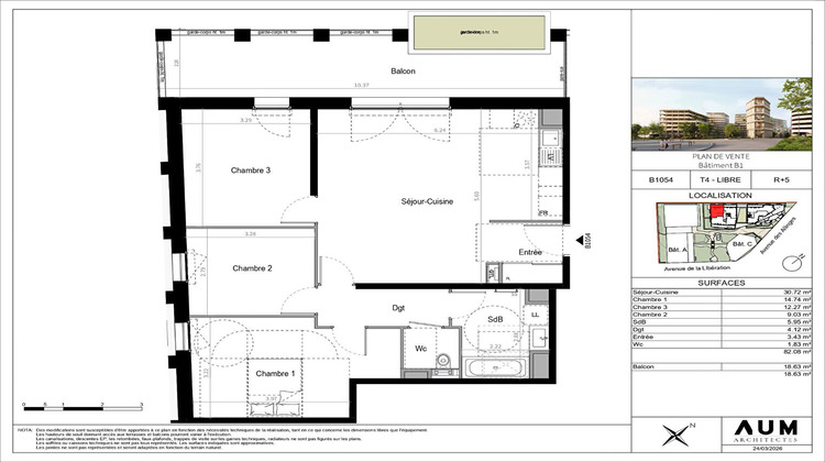 Ma-Cabane - Vente Appartement THONON-LES-BAINS, 82 m²