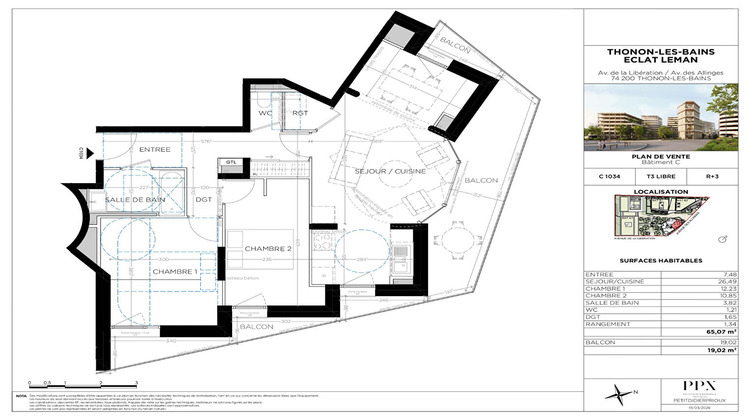 Ma-Cabane - Vente Appartement THONON-LES-BAINS, 65 m²