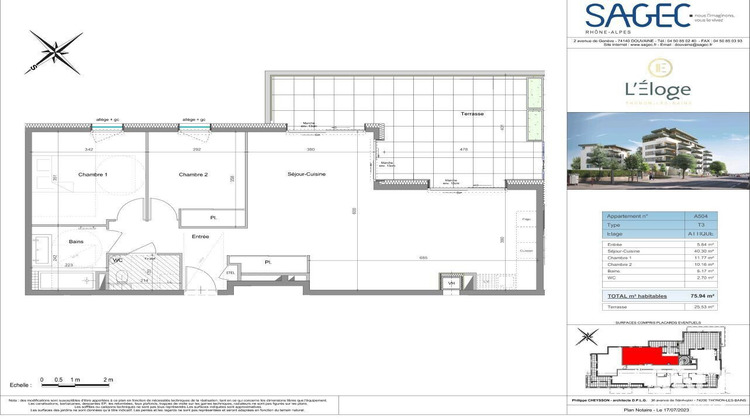 Ma-Cabane - Vente Appartement Thonon-les-Bains, 75 m²