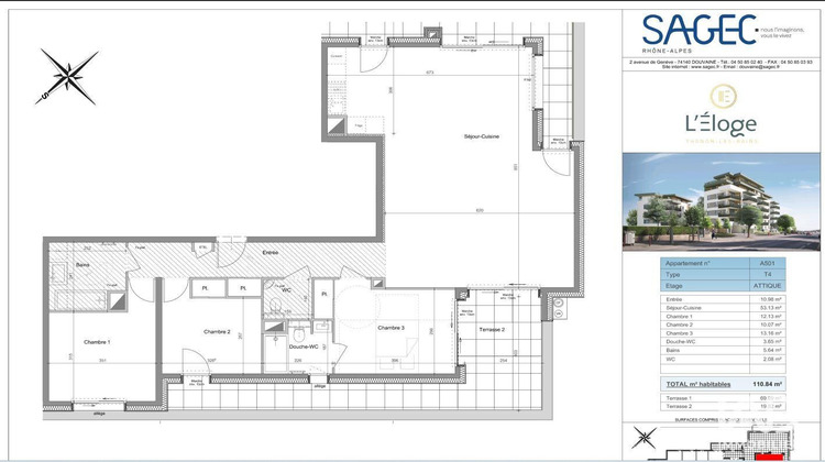 Ma-Cabane - Vente Appartement Thonon-les-Bains, 110 m²