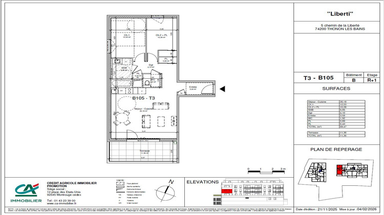 Ma-Cabane - Vente Appartement Thonon-les-Bains, 68 m²