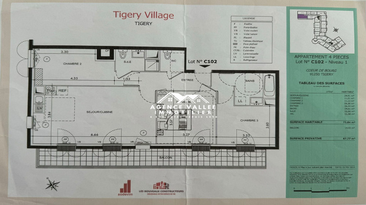 Ma-Cabane - Vente Appartement Tigery, 72 m²