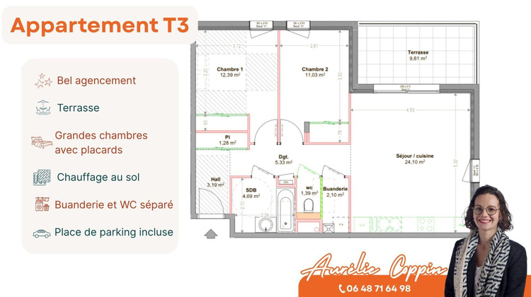 Ma-Cabane - Vente Appartement Tignieu-Jameyzieu, 66 m²