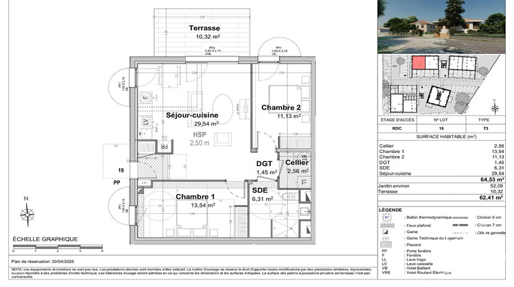 Ma-Cabane - Vente Appartement TOSSE, 64 m²