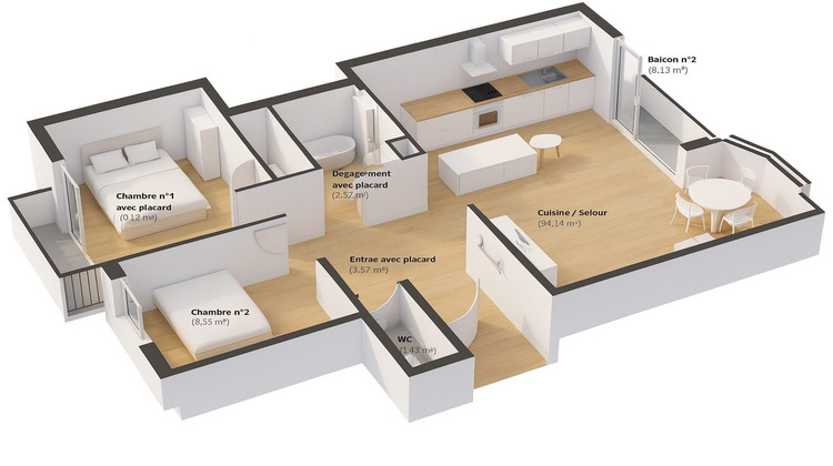 Ma-Cabane - Vente Appartement Toulon, 66 m²