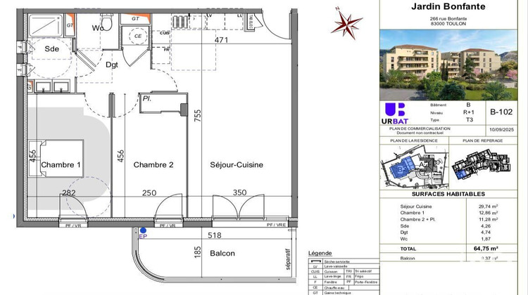 Ma-Cabane - Vente Appartement Toulon, 64 m²