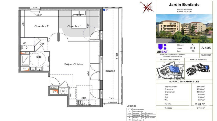 Ma-Cabane - Vente Appartement Toulon, 60 m²