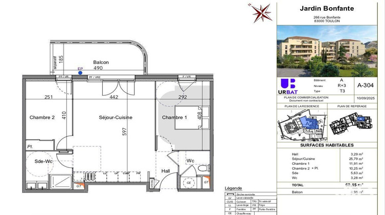 Ma-Cabane - Vente Appartement Toulon, 60 m²