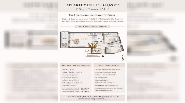 Ma-Cabane - Vente Appartement Toulon, 60 m²