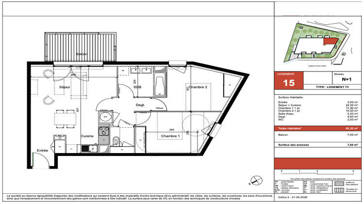 Ma-Cabane - Vente Appartement TOULOUSE, 62 m²