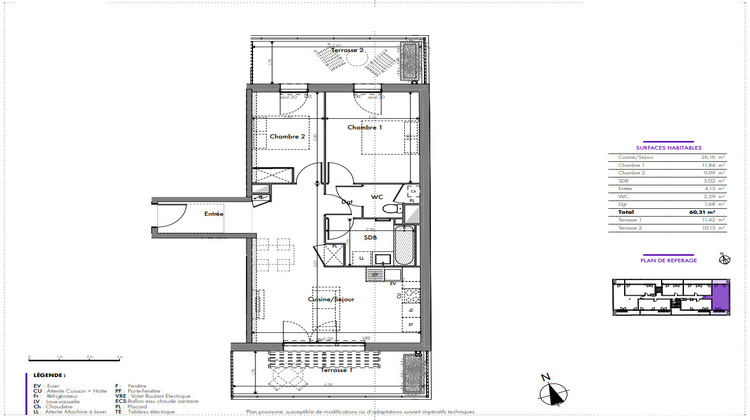 Ma-Cabane - Vente Appartement TOULOUSE, 60 m²