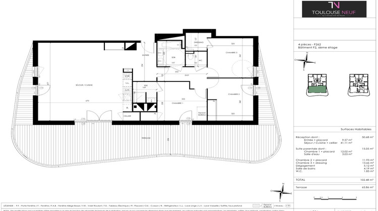 Ma-Cabane - Vente Appartement TOULOUSE, 102 m²
